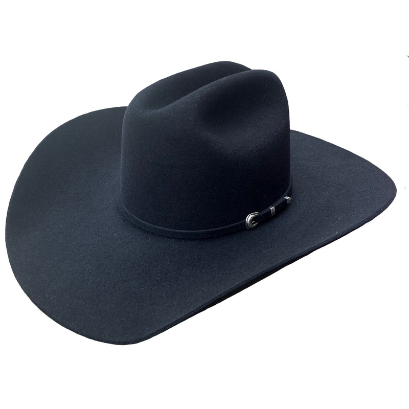 Rodeo King 7X Black Top Hand 4 1/4" Brim Felt Hat (Call to check availability)