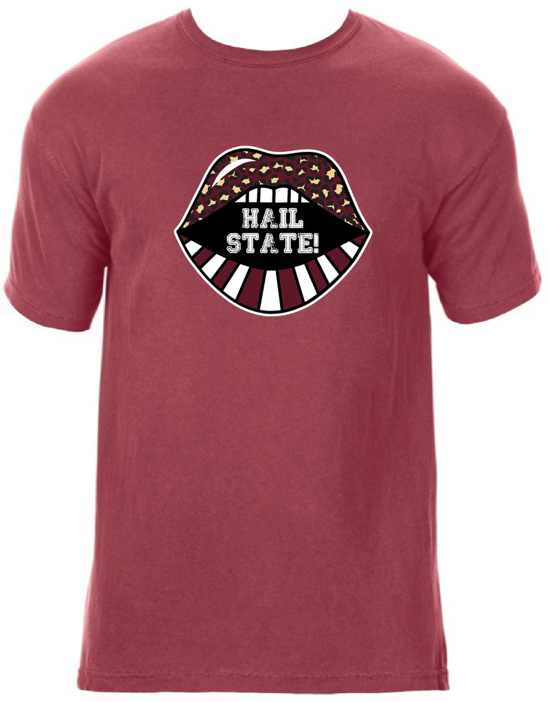 Hail State Lips Short Sleeve Comfort Colors T-Shirt