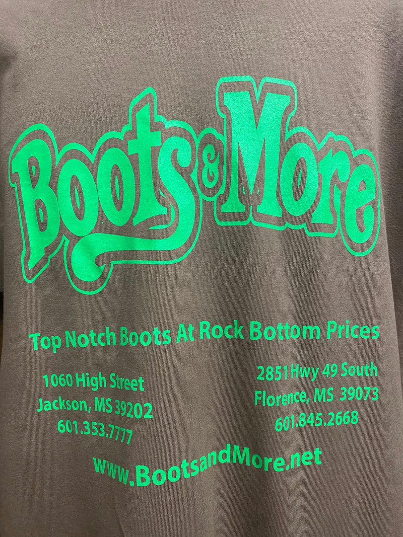 Boots & More Woodland Brown Port & Co T-Shirt CLOSEOUT