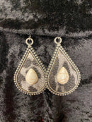 Animal Print Earring w/Crystal Accent ERZ190825-10