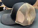 Hunters Logo HW-OS-BLT Black/Khaki Snap Back Trucker Cap