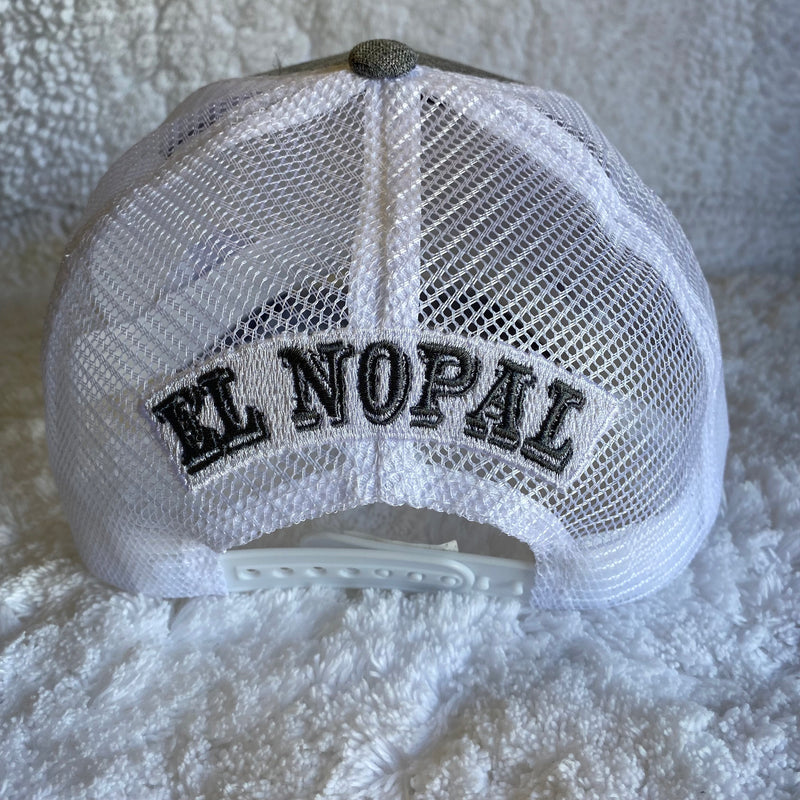 HEATHER GREY EL NOPAL CACTUS TRUCKER CAP