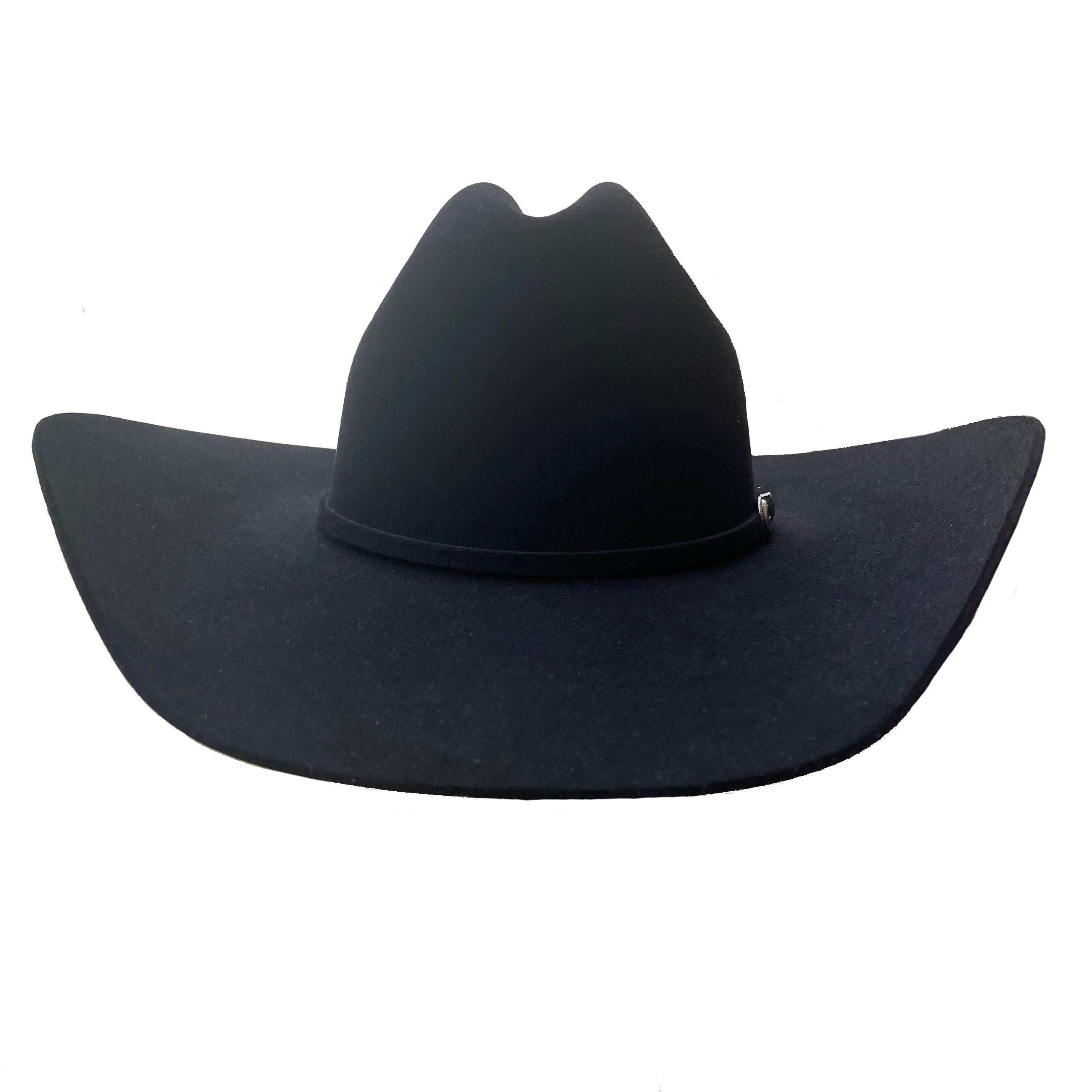 Rodeo King 7X Black Top Hand 4 1/4" Brim Felt Hat