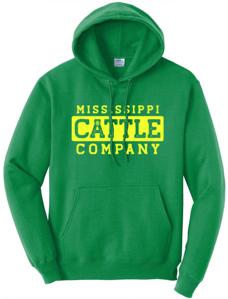 Mississippi Cattle Company Kelly Green Hoodie *CLOSEOUT*