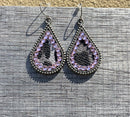 Animal Print Earring w/Crystal Accent ERZ190525-47