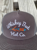 Whiskey Bent Hat Company Troubadour Charcoal Cap