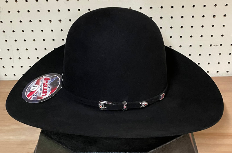 American Hat 20X Black Open Crown Felt Hat SINGLE SIZES IN-STOCK (Call to check availability)