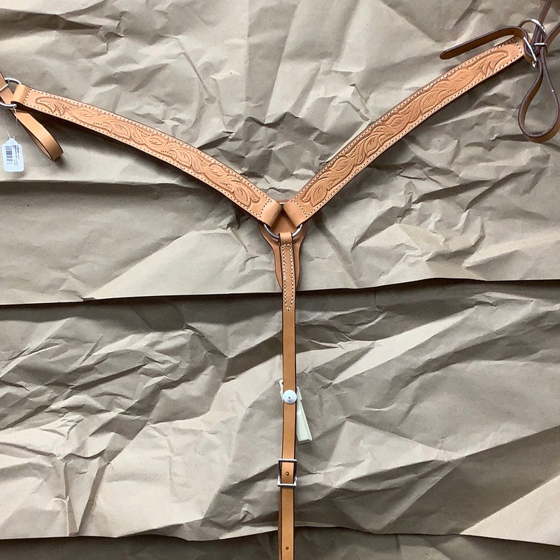 Leather BreastCollar Natural