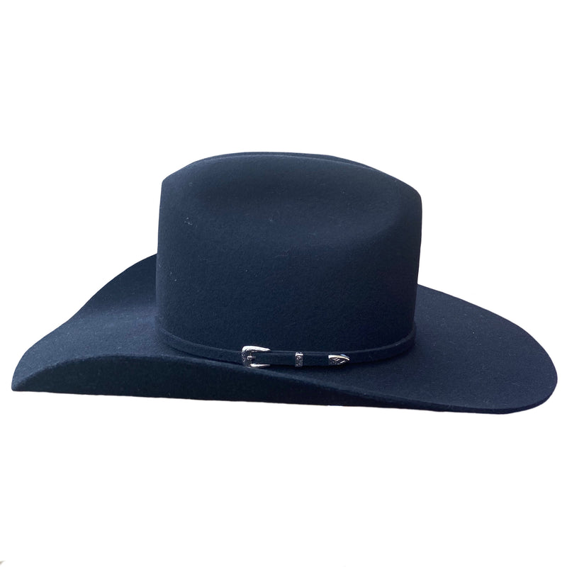Rodeo King 3X Black Wool Top Hand Hat (Call to check availability)