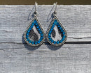 Animal Print Earring w/Crystal Accent ERZ190525-46