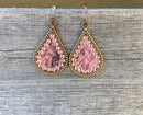 Animal Print Earring w/Crystal Accent ERZ190525-74