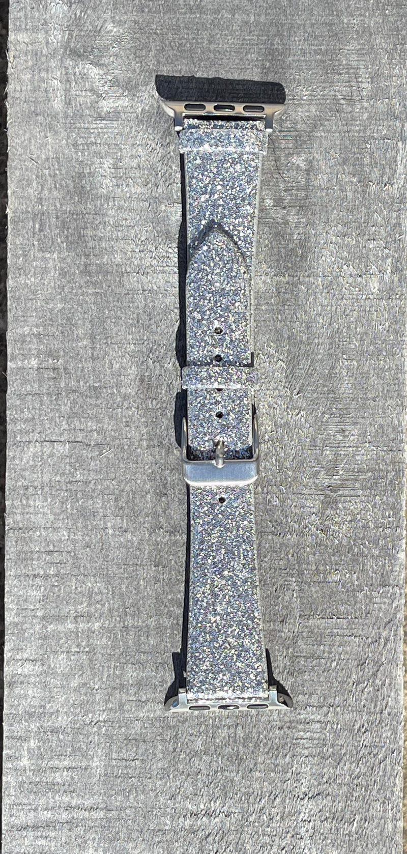 Apple Watch 15616 Silver Glitter Watch Band