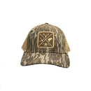 Hunters Logo HW-OS-NBL-KHK Camo/Khaki Snap Back Trucker Cap