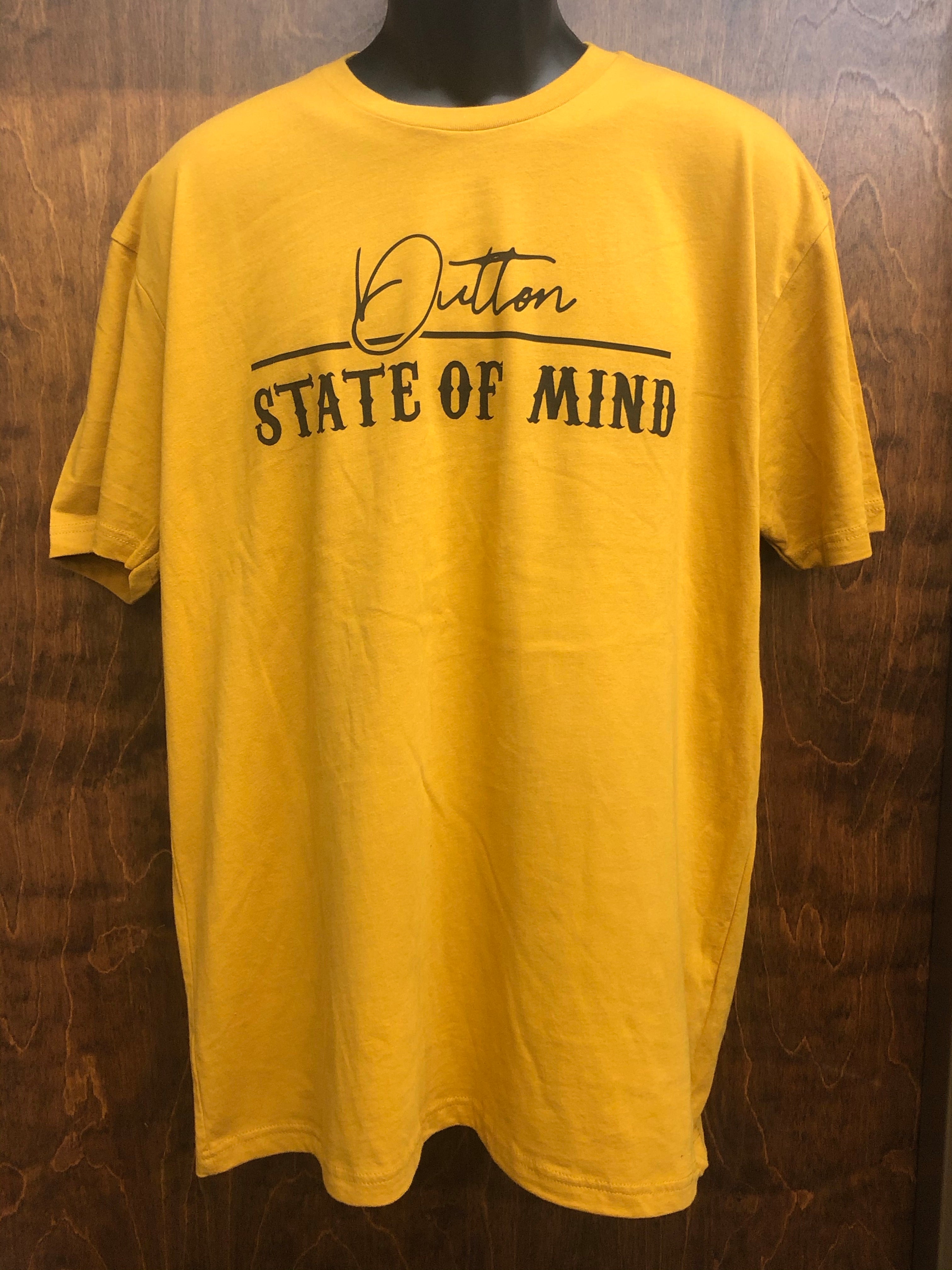 "Dutton State of Mind" Antique Gold Next Level Short Sleeve T-Shirt