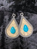 Animal Print Earring w/Crystal Accent ERZ190825-09