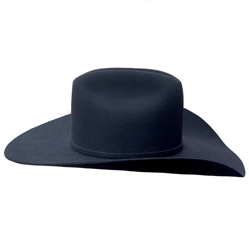 Rodeo King 7X Black Top Hand 4 1/4" Brim Felt Hat (Call to check availability)