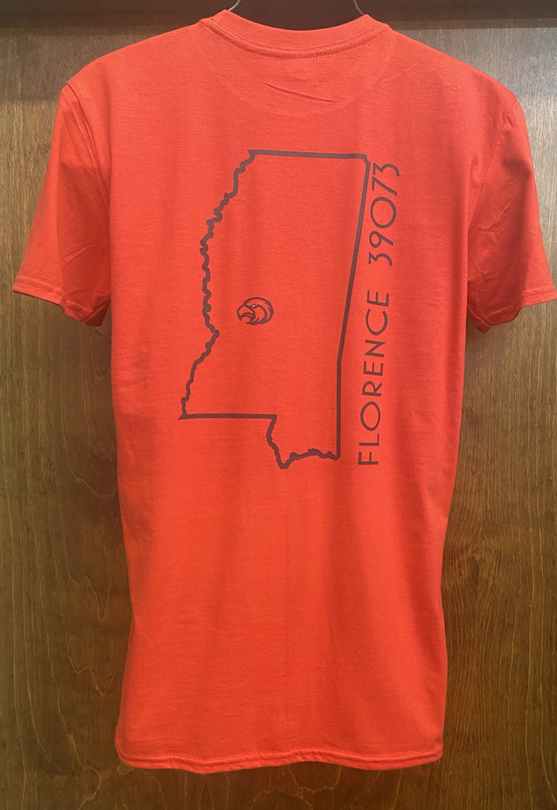 Florence 39073 Red Gildan Soft Short Sleeve T-Shirt  *CLOSEOUT*