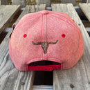 Longhorn Big Shadow Heather Red Snap Back Cap