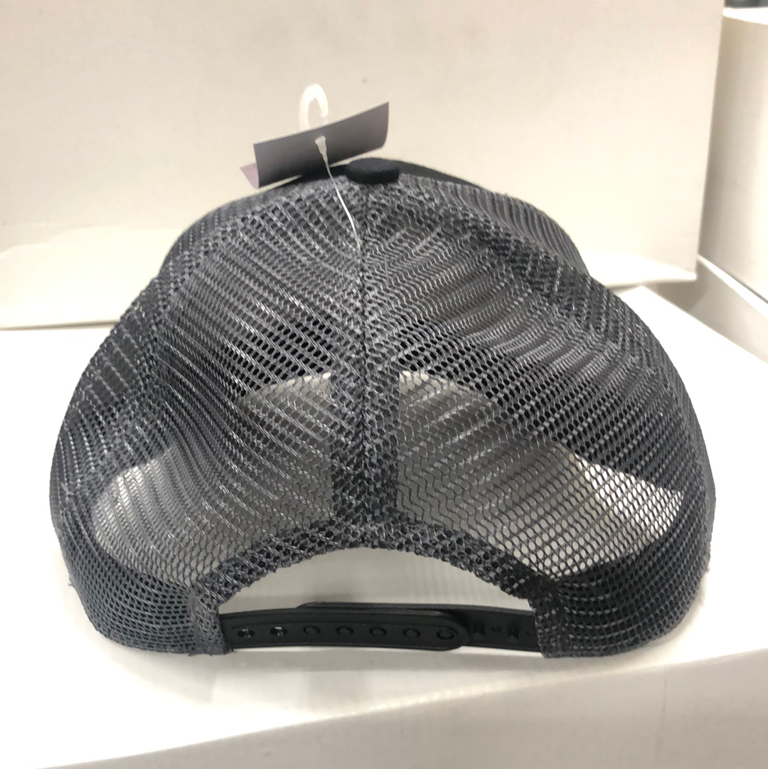 Hunters Logo HW-OS-CBL Black/Charcoal Snap Back Trucker Cap