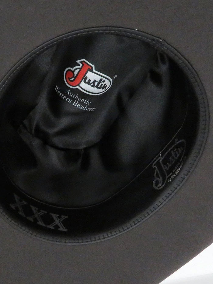 Justin 3X Denton II Smoke 4 1/2” Brim Wool Hat (SHOP IN-STORES TOO) (Call to check availability)