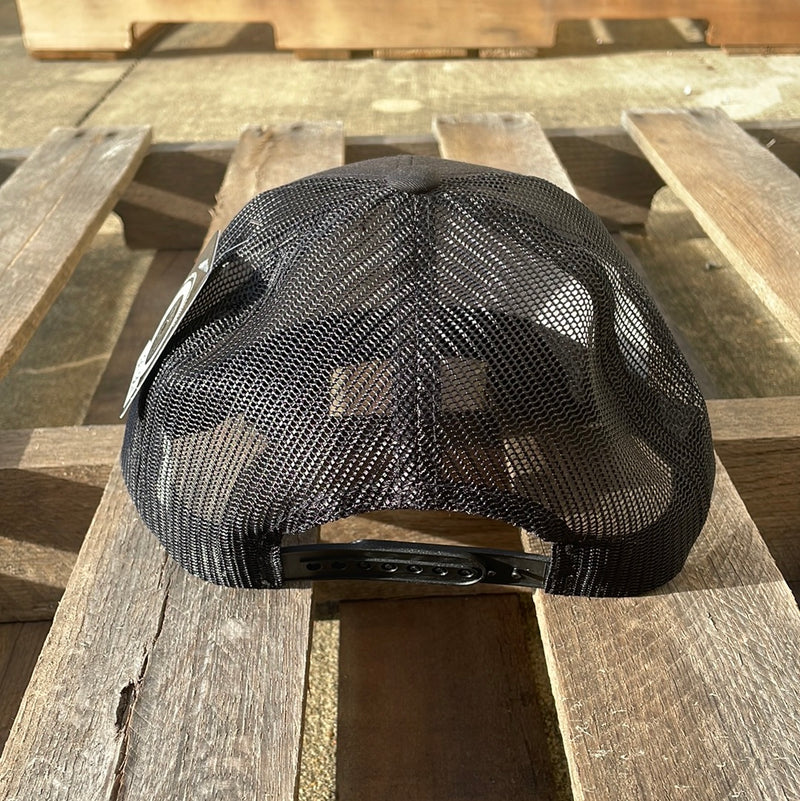 Pit Bull PB222 Black/Black American Flag Embroidered Patch Cap