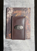Zep-Pro Auburn University Tigers Mossy Oak Camo Front Pocket Wallet