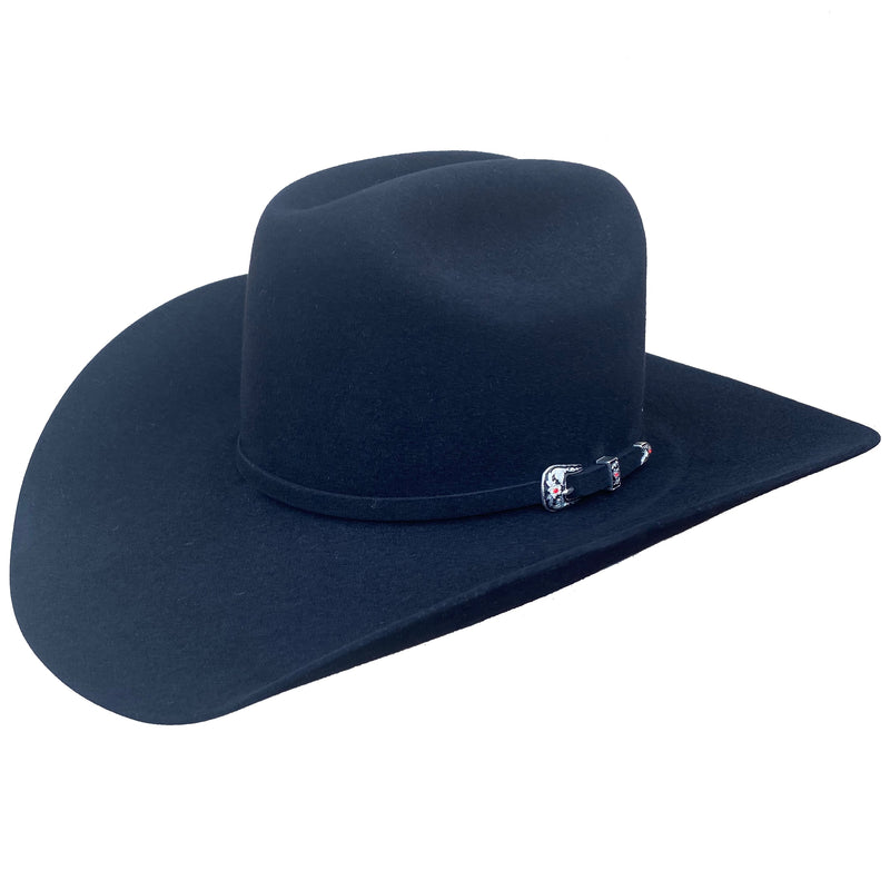 American Hat 7X Black Rancher Crease Crown & 4 1/4" Rancher Crease Brim Felt Hat