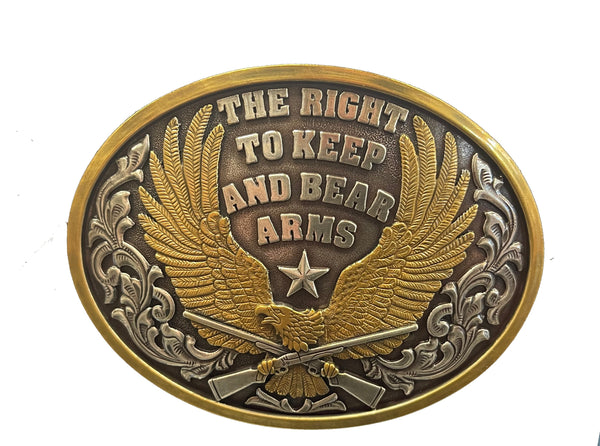 Nocona 37117 Oval Right to Bear Arms Buckle