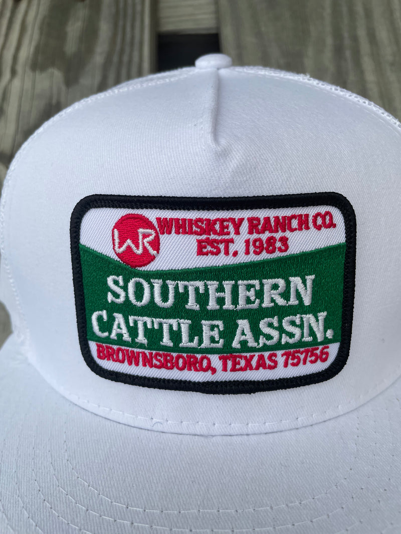 Whiskey Bent Hat Co Icy White Cattle ASSN.