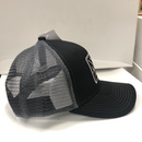 Hunters Logo HW-OS-CBL Black/Charcoal Snap Back Trucker Cap