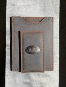 Zep-Pro University of Mississippi Brown “Crazy Horse” Leather Front Pocket Wallet