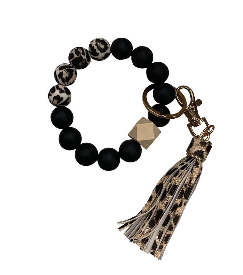 Tassel Charm Beaded Keychain