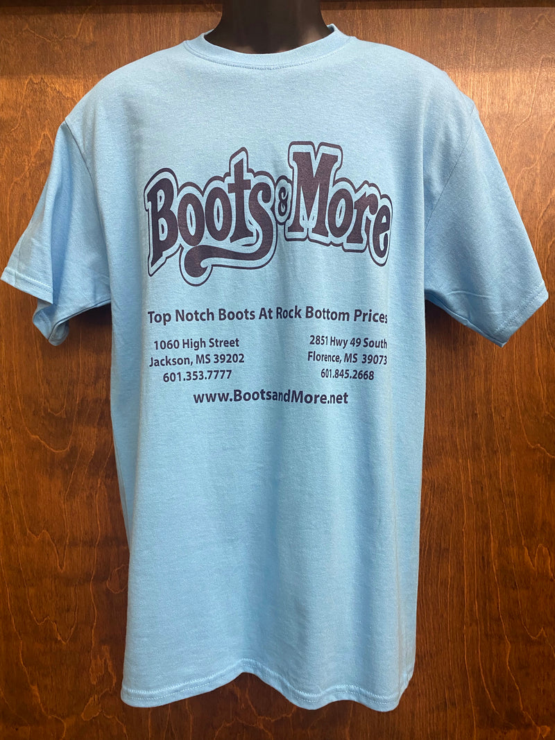 Boots & More Blue Port & Co T-Shirt CLOSEOUT