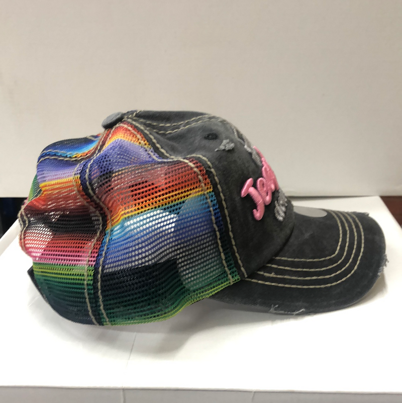 Jeep Hair Don't Care Serape Trucker Cap
