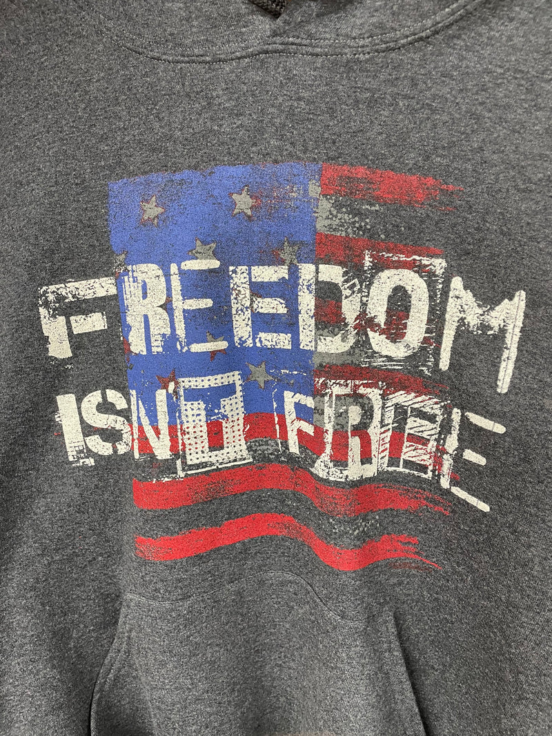 Freedom Isn't Free 7752 Black Heather Hoodie *Closeout*