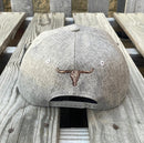 Longhorn Big Shadow Heather Grey Snap Back Cap