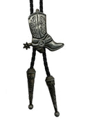 Top Notch Accessories 1007 Silver Boot Bolo Tie