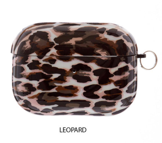 Airpod Pro Leopard Case w/Carabiner