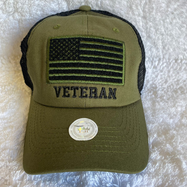 Green Veteran Cap