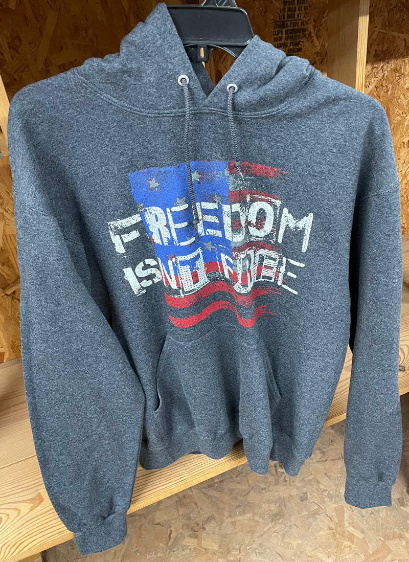Freedom Isn't Free 7752 Black Heather Hoodie *Closeout*