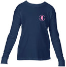 Youth YTHMSCATTLELS-5 Mississippi Cattle Company Navy Long Sleeve Comfort Color T-Shirt *CLOSEOUT*