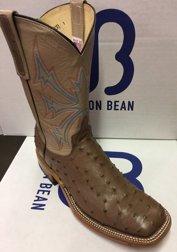 Women's Anderson Bean Mink Full Quill Ostrich 11" Wide Square toe *CLOSEOUT* AS IS