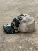 Crisscross Ponytail Camo 024 Cap