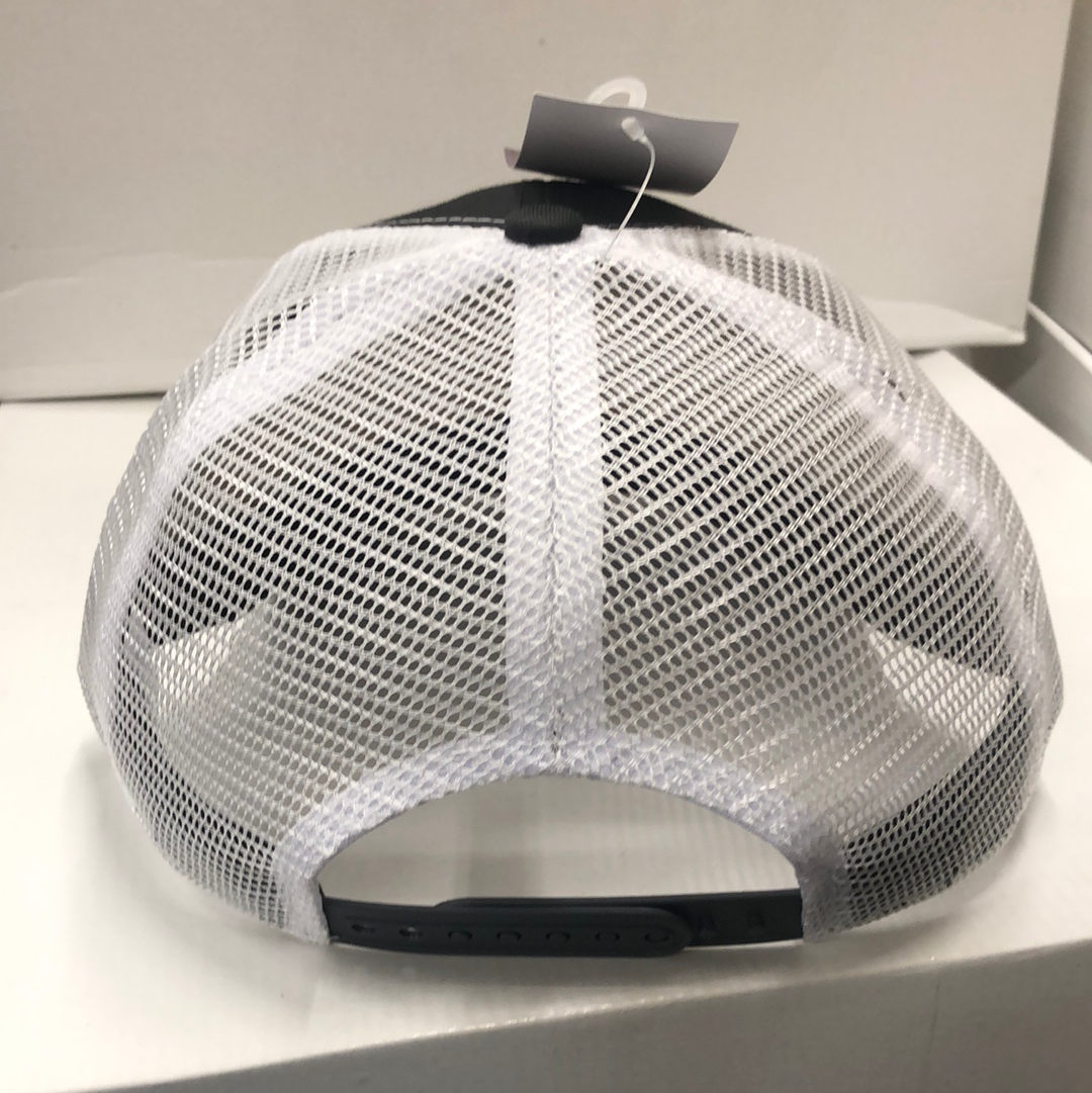 Hunters Logo HW-OS-CWH Charcoal/White Snap Back Trucker Cap