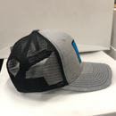 Hunters Logo HW-OS-HBL Heather Grey/Black Snap Back Trucker Cap