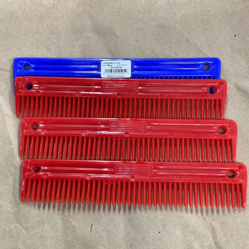 Animal Comb 9” Blue