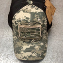 Digital Camo GUN/FLAG Patch Mesh Velcro Back Cap