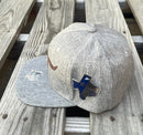 Longhorn Big Shadow Heather Grey Snap Back Cap