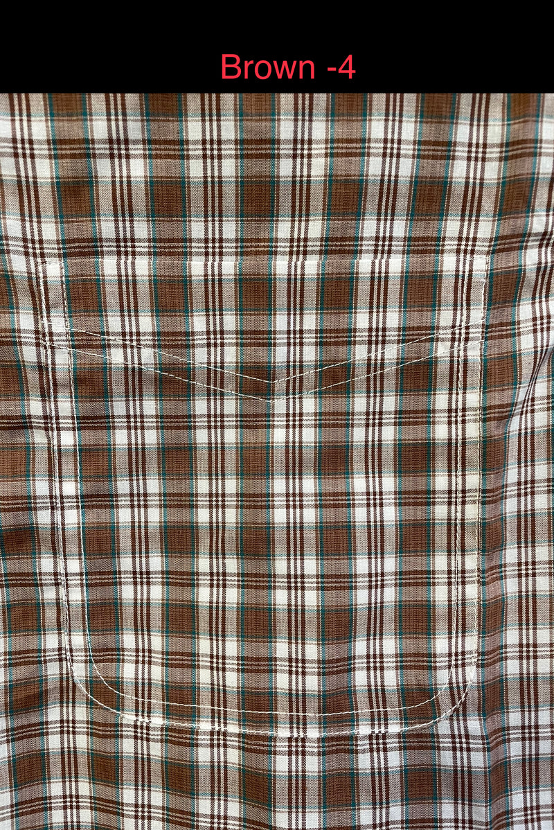 Men's Wrangler 112316672 Riata Long Sleeve Assorted Plaids Classic Fit Shirt