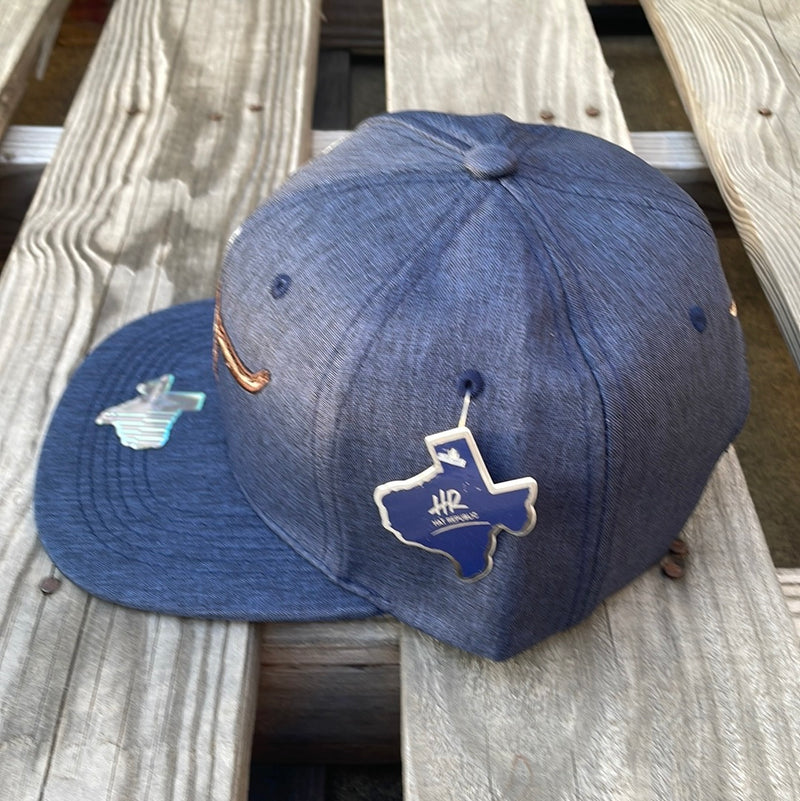 Longhorn Big Shadow Navy Snap Back Cap